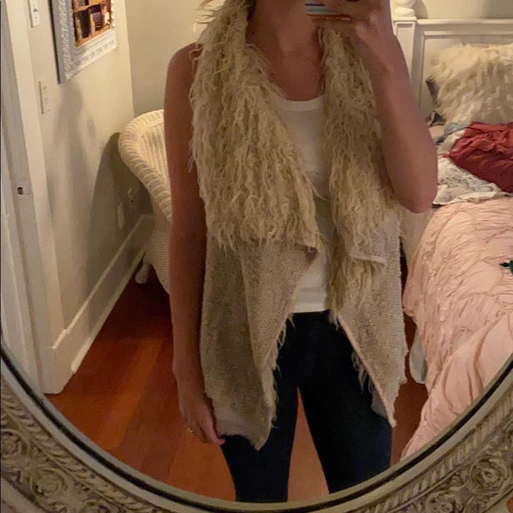 Faux fur vest